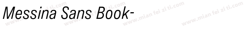 Messina Sans Book字体转换